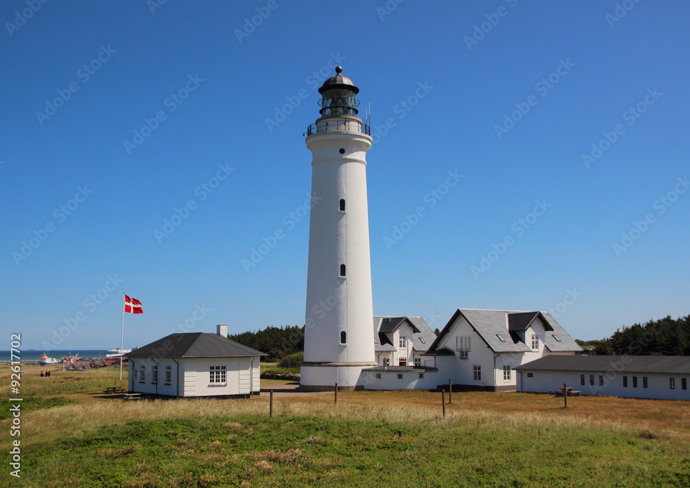 Lighthouse at the world war museum in Hirtshals