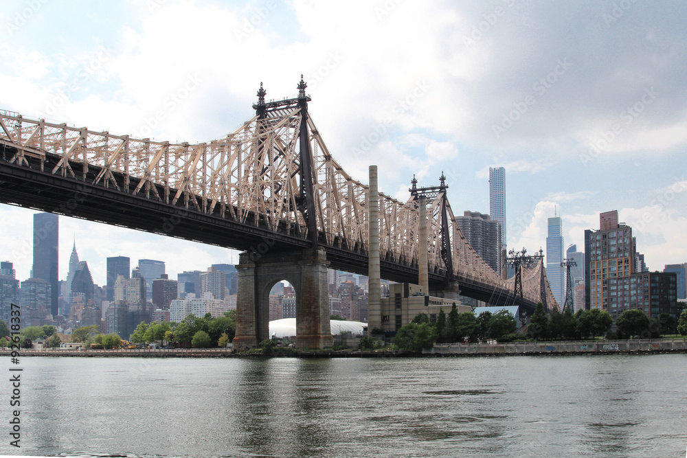 Blick auf Queensboro Bridge New York