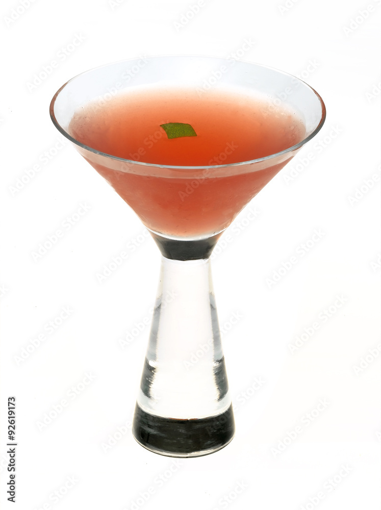Cocktail on white