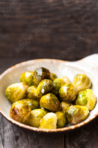 Brussels sprouts with garlic