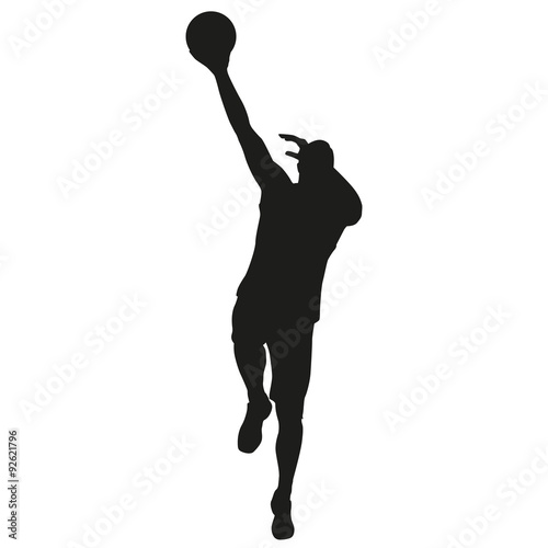 Basketball player vector silhouette