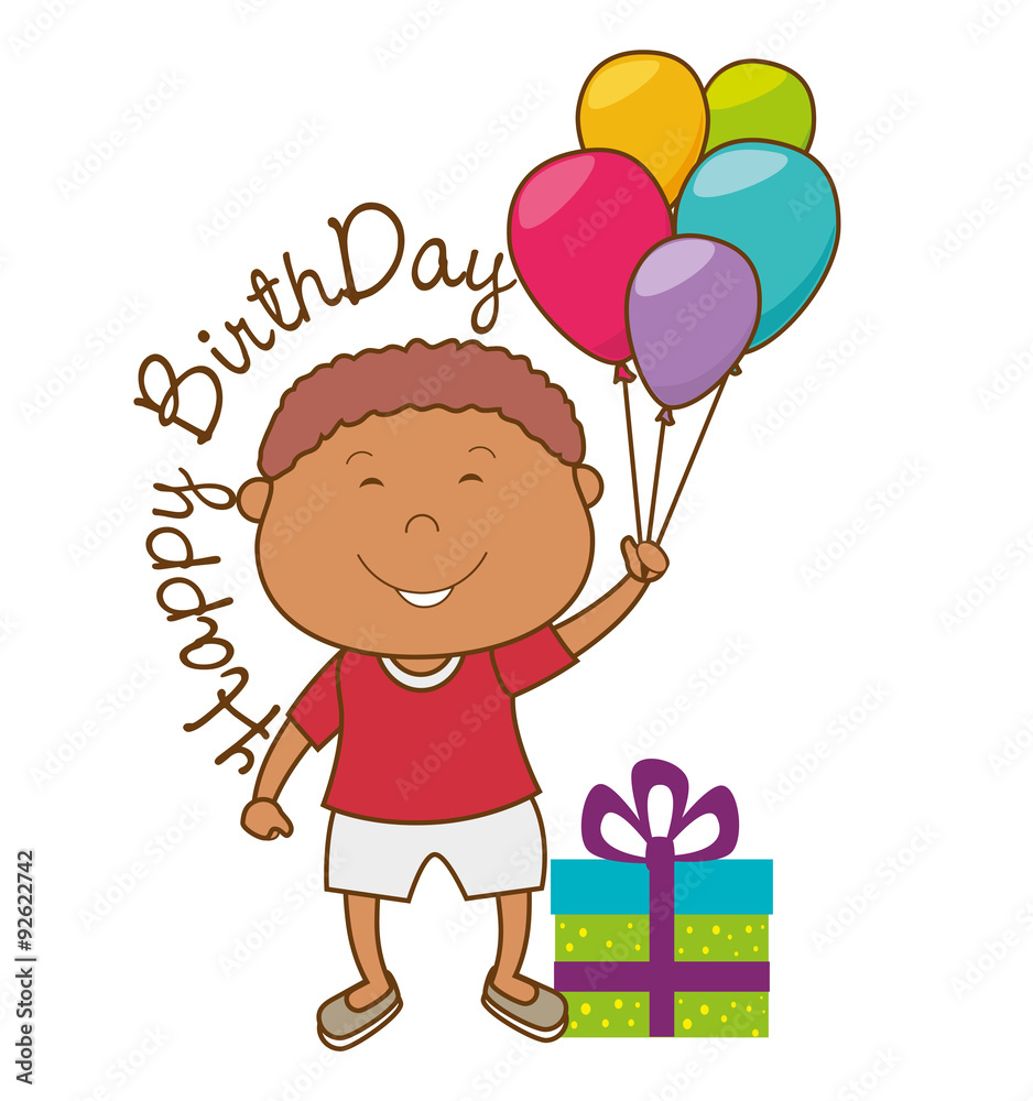 Happy birthday card design. Happy birthday card design.