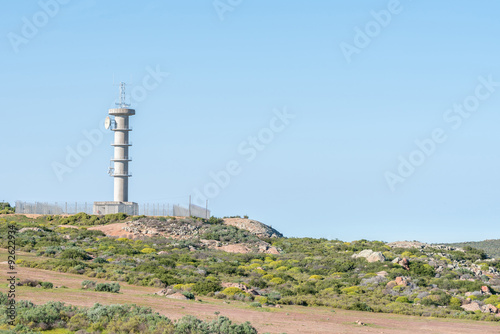 Microwave telecommunications relay tower near Kharkams