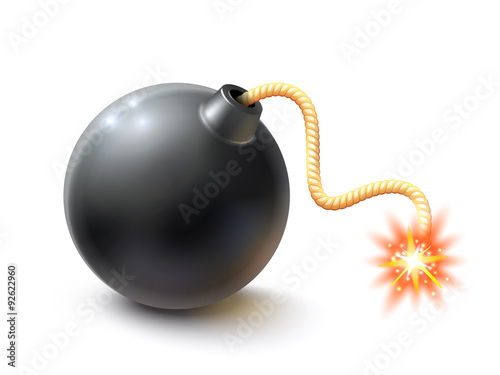 Realistic Bomb Illustration