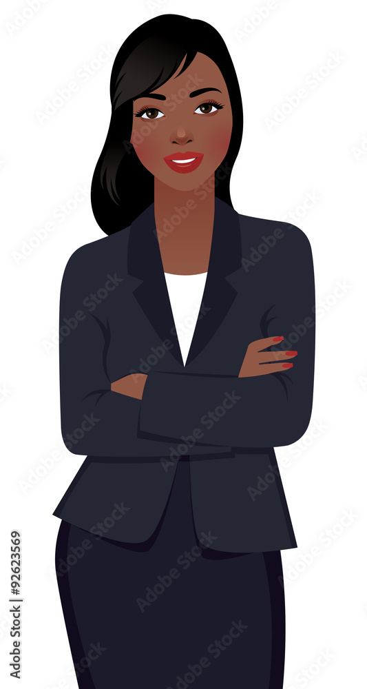 African American Woman Businessman in Suit Isolated on White/Vector illustration of a female African American businessman in a business suit isolated on white background African American Woman Businessman in Suit Isolated on White/Vector illustration of a female African American businessman in a business suit isolated on white background
