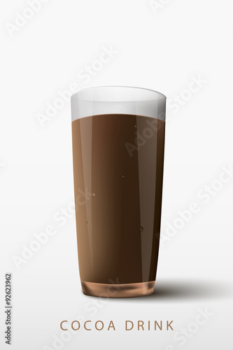cocoa drink a glass