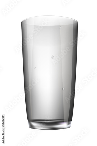 glass empty glass isolated