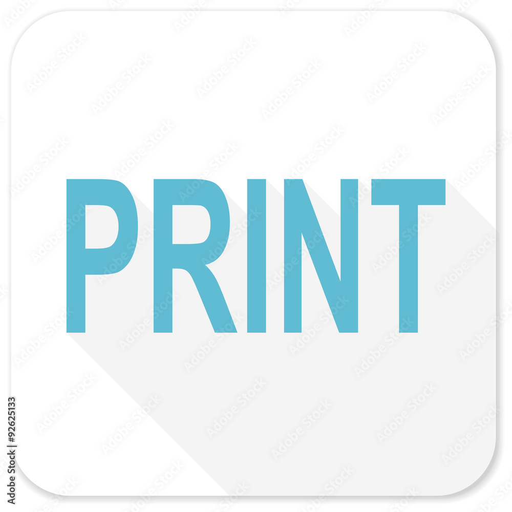 print blue flat icon print blue flat icon