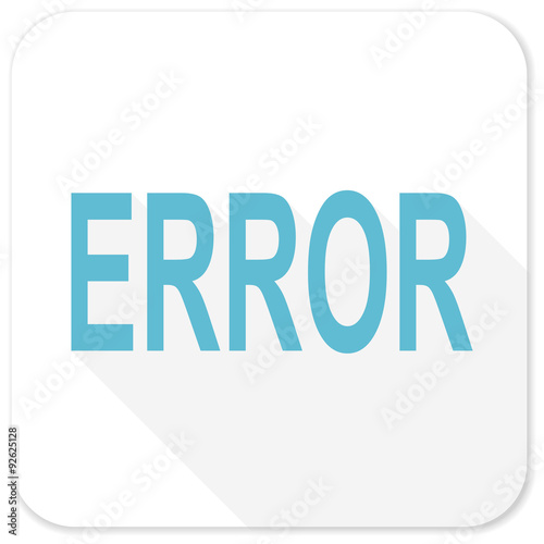 error blue flat icon