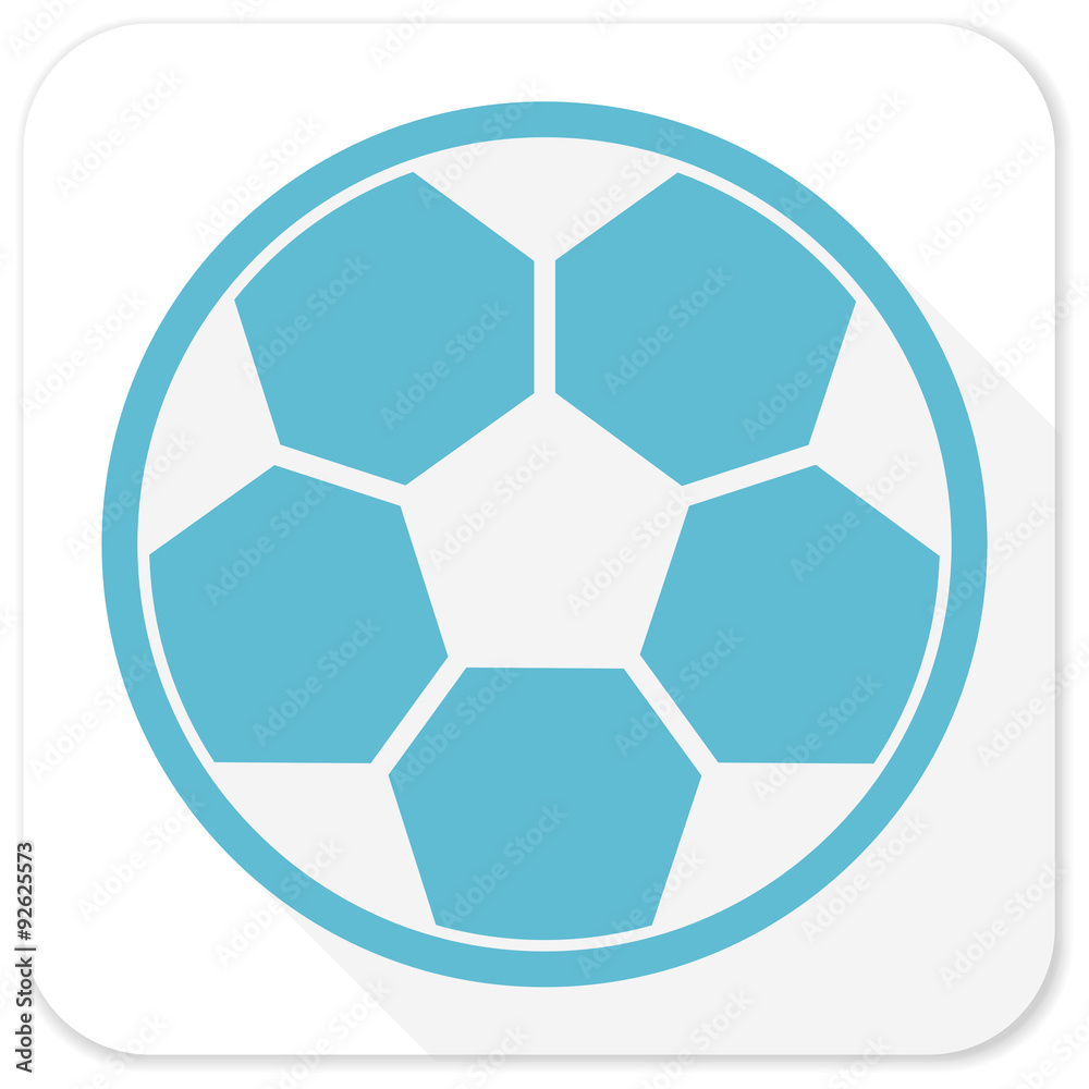 soccer blue flat icon soccer blue flat icon