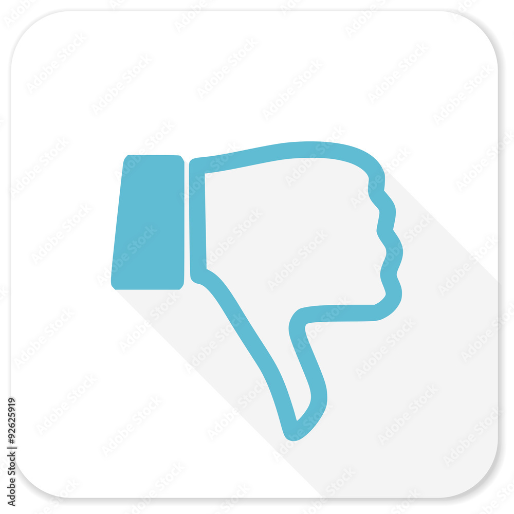 dislike blue flat icon dislike blue flat icon