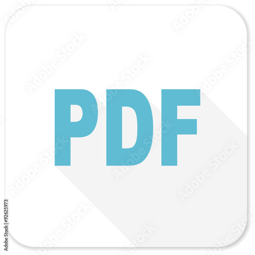 pdf blue flat icon