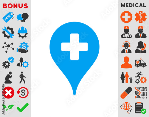 Clinic Map Pointer Icon