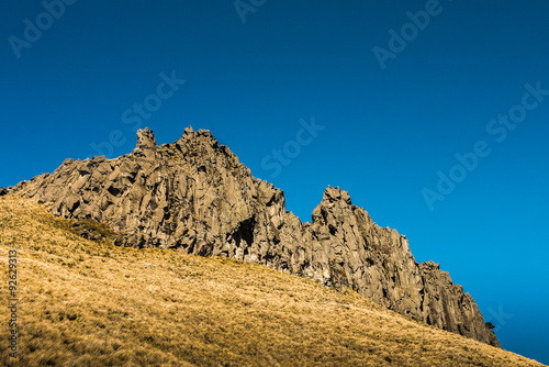 Mountain peaks in the Ecuadorian Andes