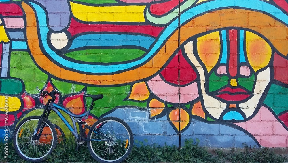 Fototapeta premium Sztuka ulicy w Santiago