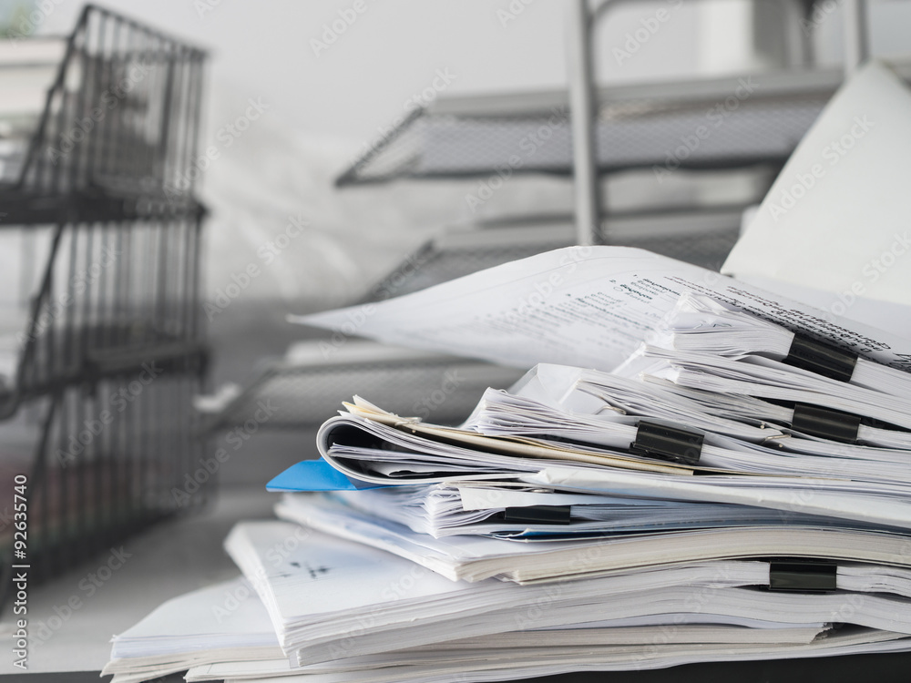 pile of document pile of document