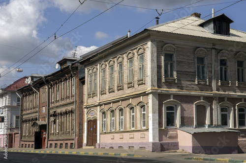 Старинные дома в Нижнем Новгороде.