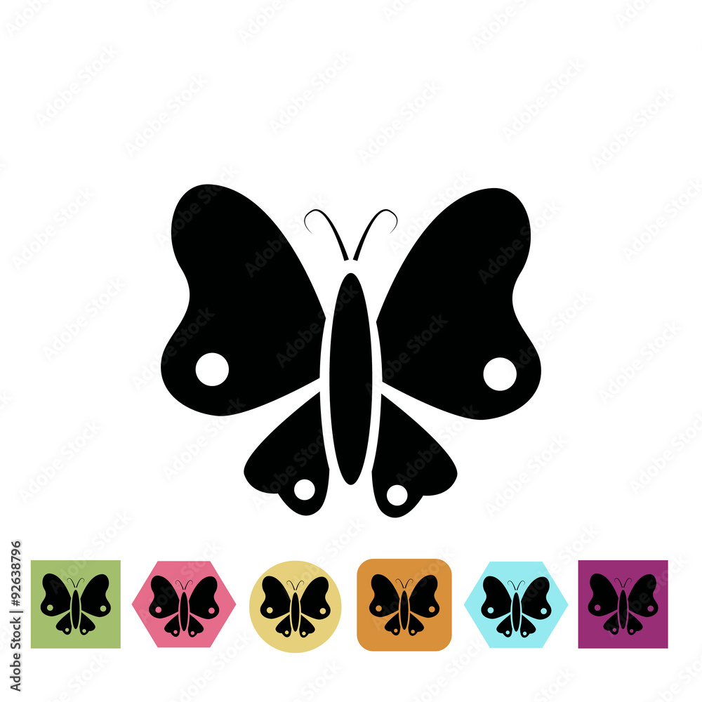 Obraz premium Butterfly icon