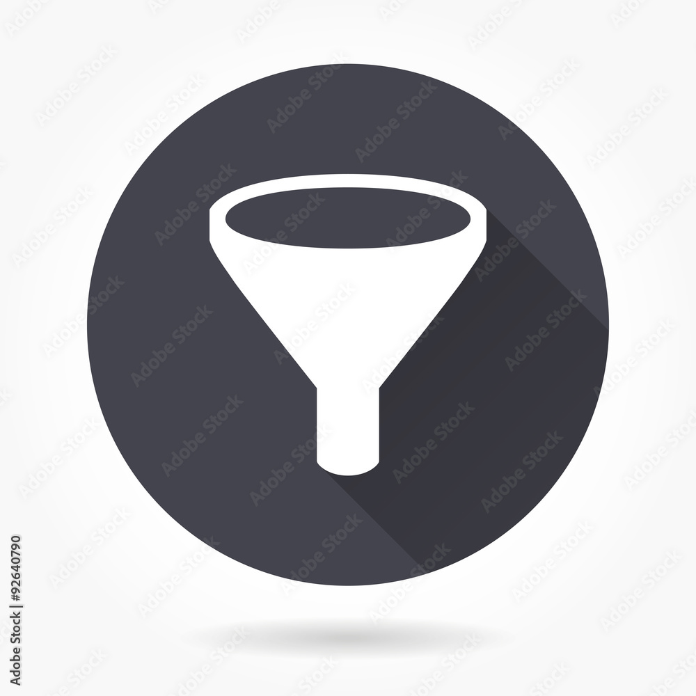 Funnel icon. Funnel icon.