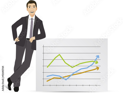 Homme d'affaire Manager Patron Graphique 02
