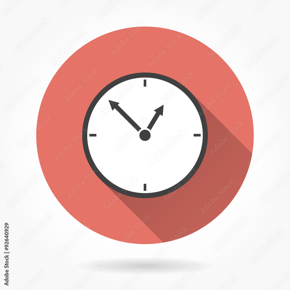 Clock icon. Clock icon.