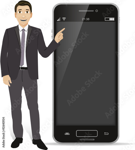 Homme d'affaire Manager Patron Smartphone