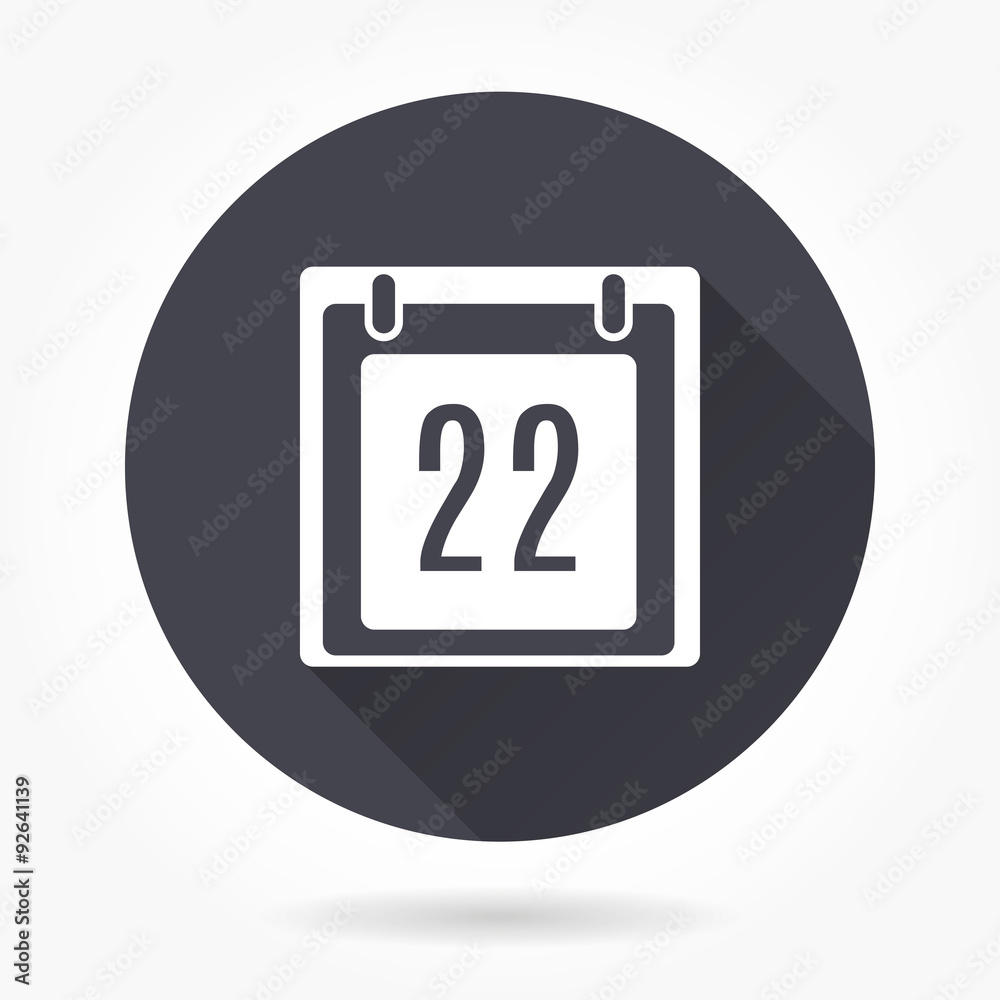 Calendar icon. Calendar icon.
