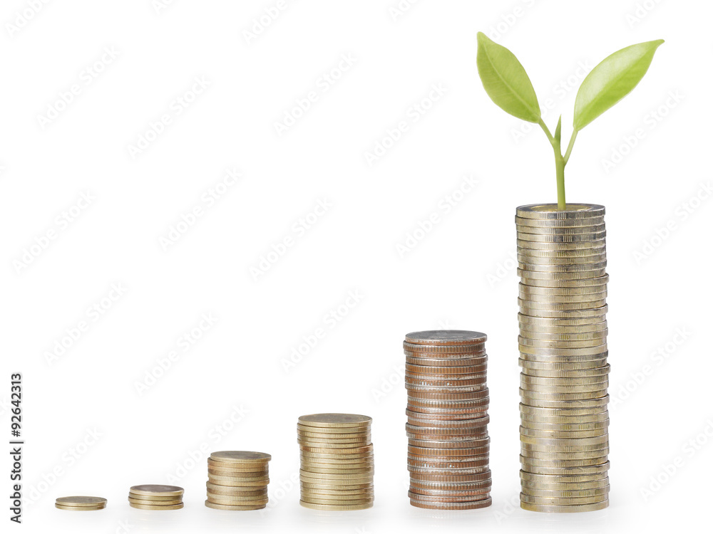 Coins graph stock market Coins graph stock market