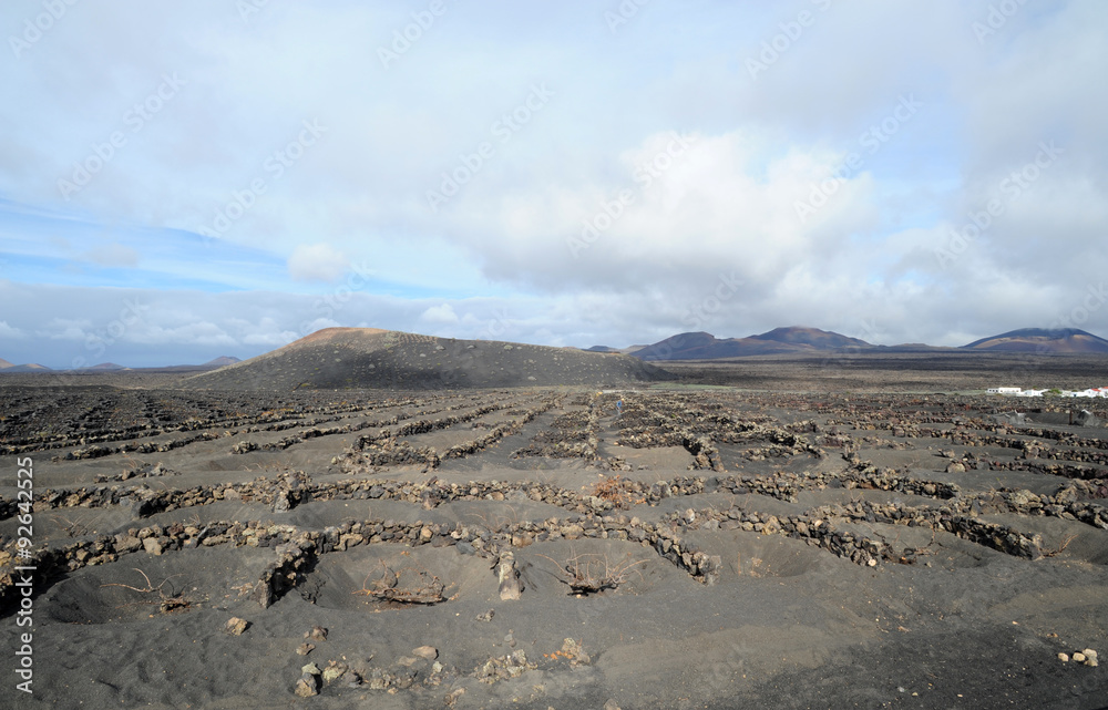 Le vignoble de La Geria à Uga à Lanzarote Le vignoble de La Geria à Uga à Lanzarote