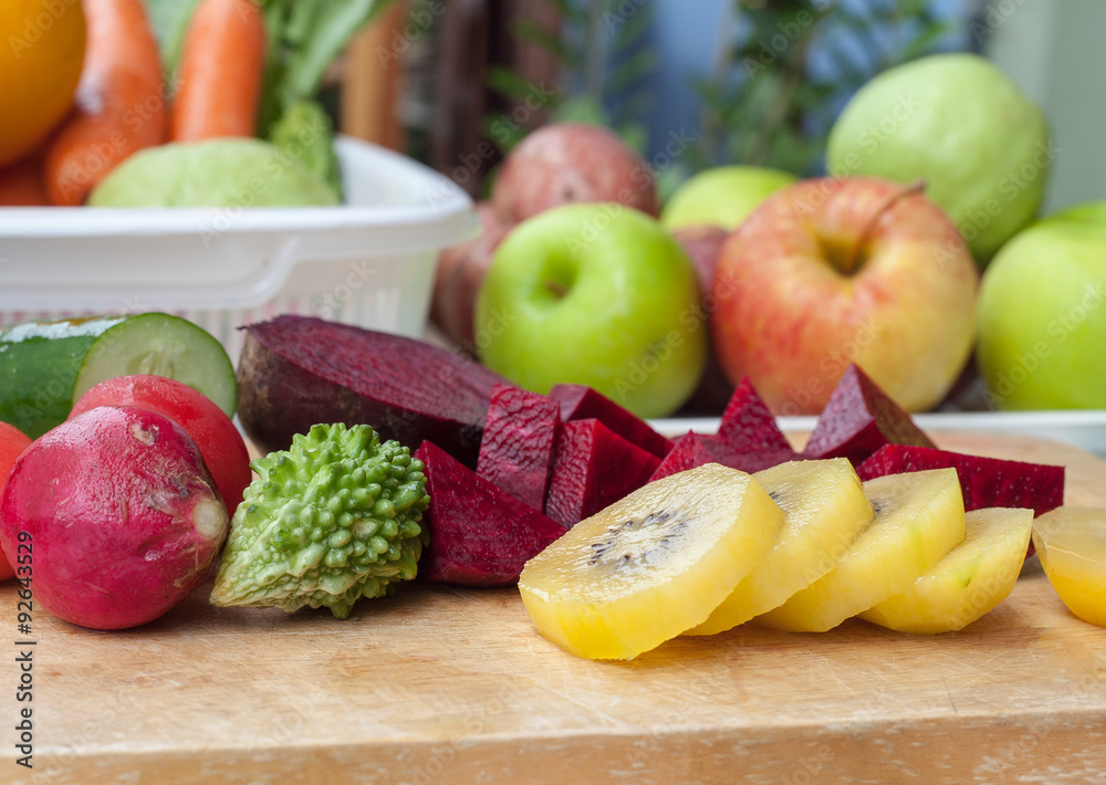 Young beets on wooden table close up Young beets on wooden table close up