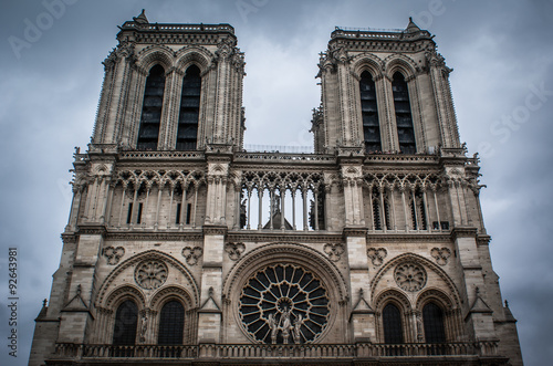 Facade of Notre Dame de Paris