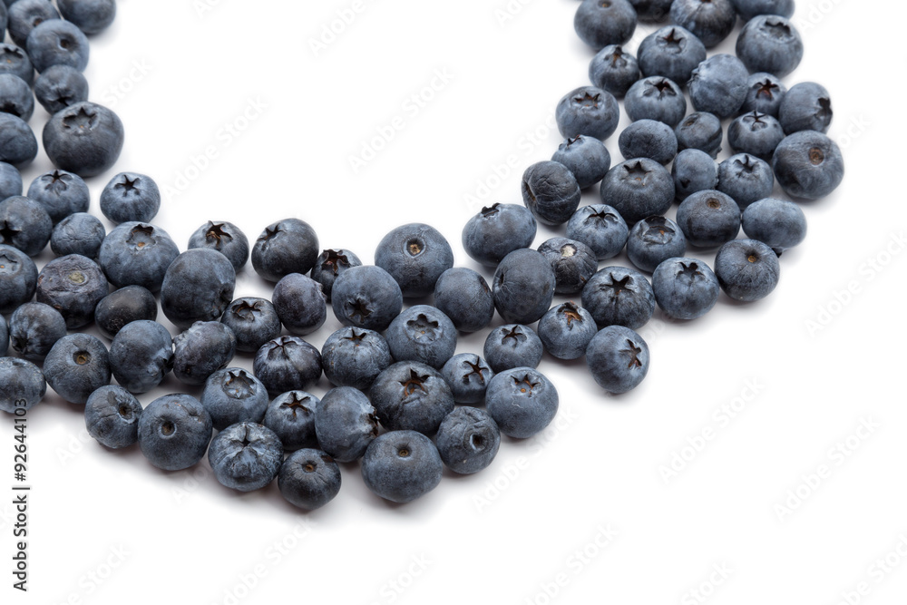 Blueberries on white background Blueberries on white background