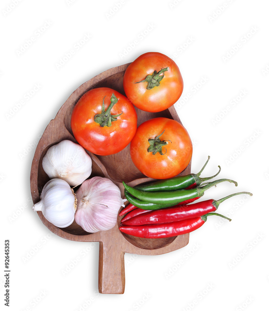 tomatoes garlic chilli isolated tomatoes garlic chilli isolated