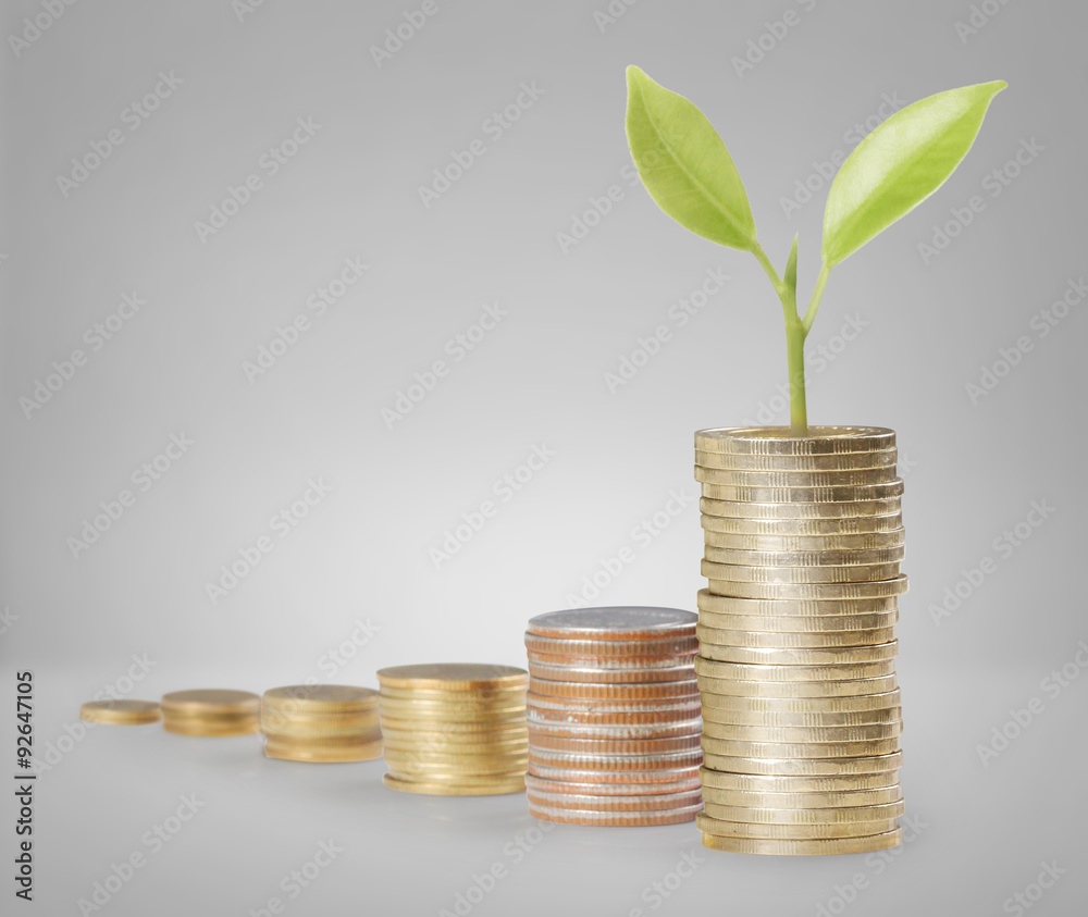 Coins graph stock market Coins graph stock market