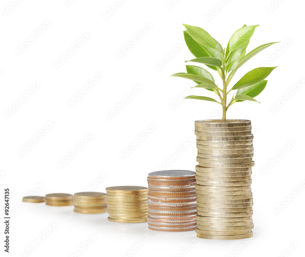 Coins graph stock market Coins graph stock market
