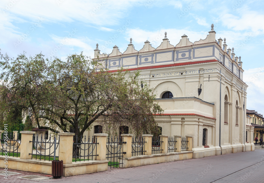The Synagogue in Zamosc, Zamenhof Street 9- built in the years 1610 to 1618. It is the best preserved late renaissance synagogue in Poland
