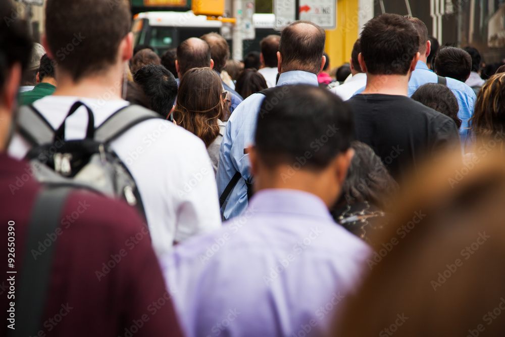 Crowd of people rear view Crowd of people rear view