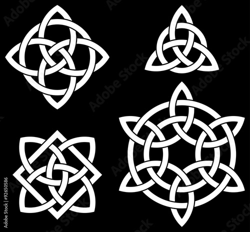 Celtic knots collection for your logo, design or creative project (vector illustration). 