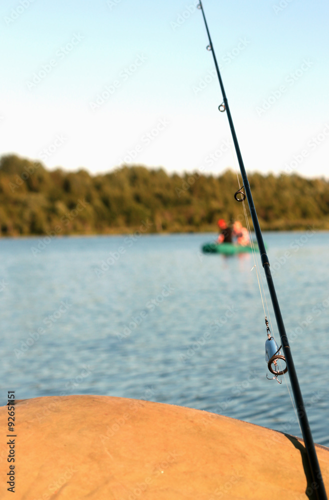 landscape water fishing people