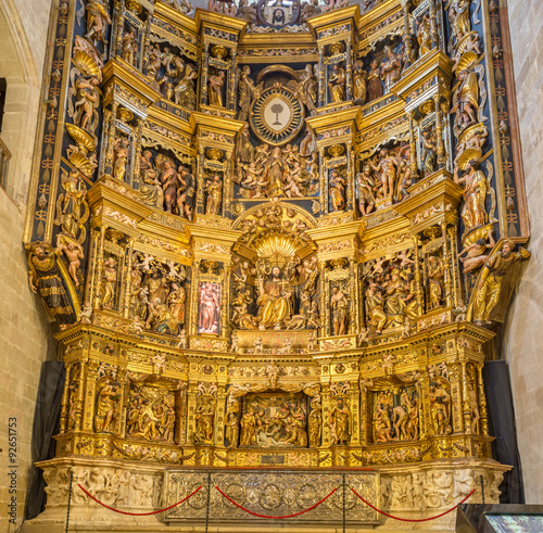 Altar of the cathedral in Santa Domingo de la Calzada on the Camino de Santiago