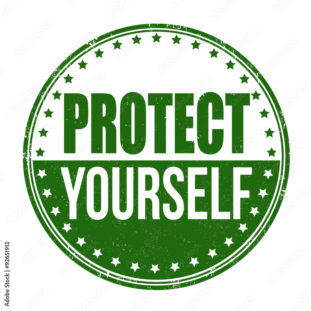 Protect yourself stamp