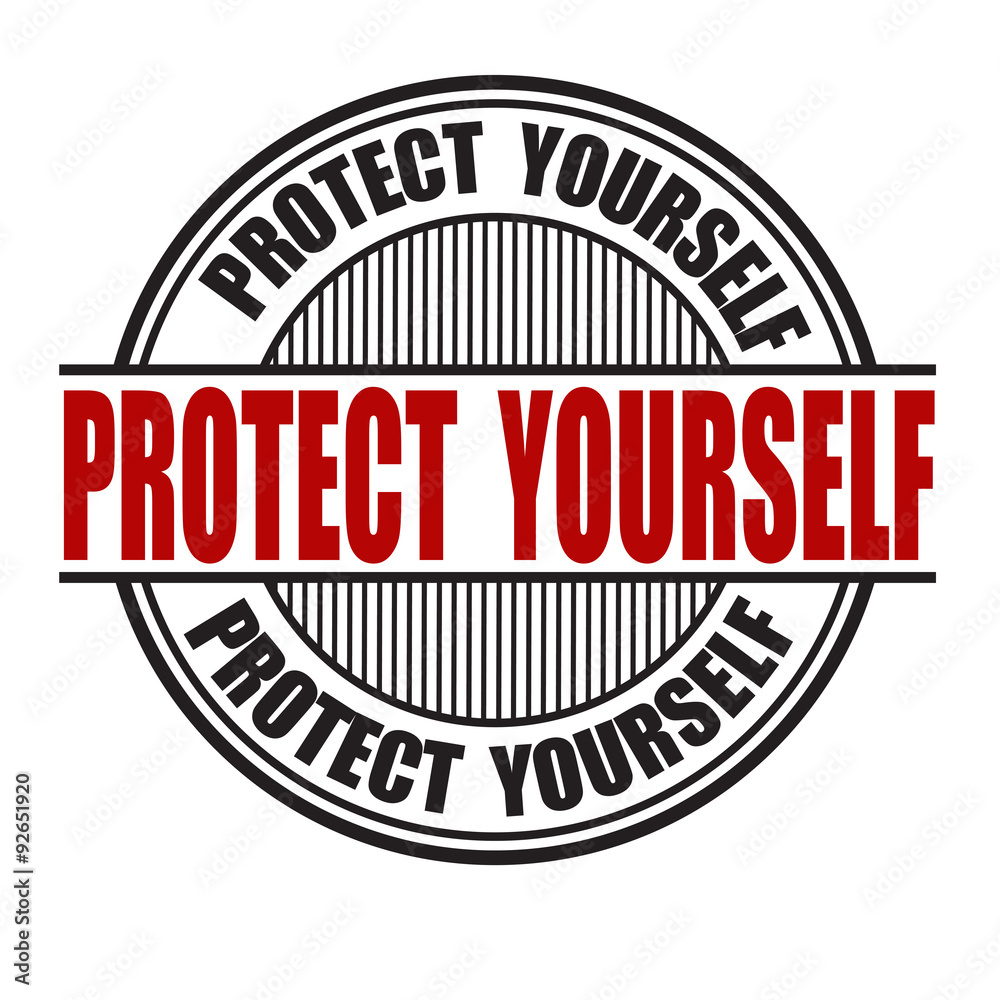 Protect yourself stamp