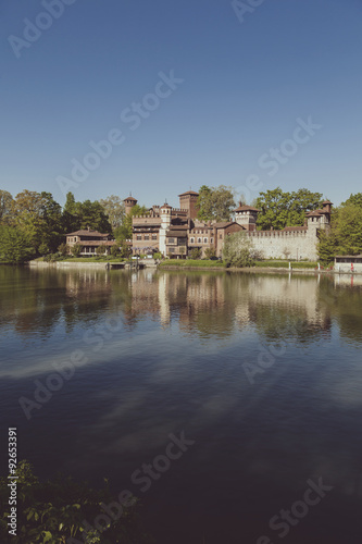 vintage medieval village