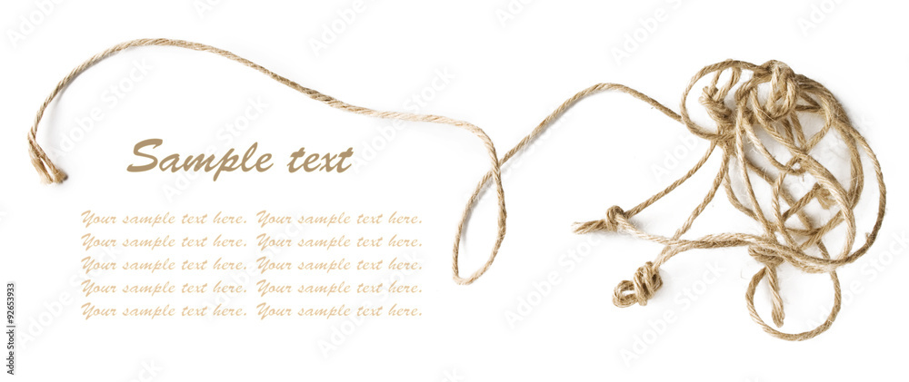 Entangled rope frame Stock-Foto | Adobe Stock