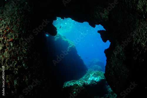 Cueva submarina en Ibiza