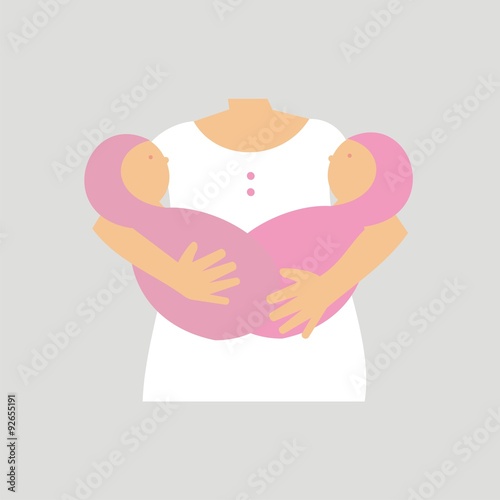 Icono maternidad GEMELAS