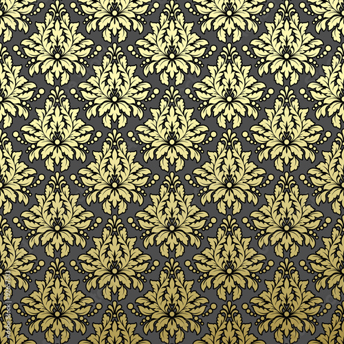 Luxury Golden Seamless Wallpaper Pattern. Vector illustration