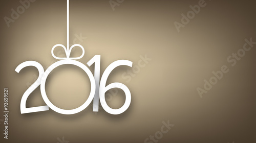 Paper 2016 new year ball.