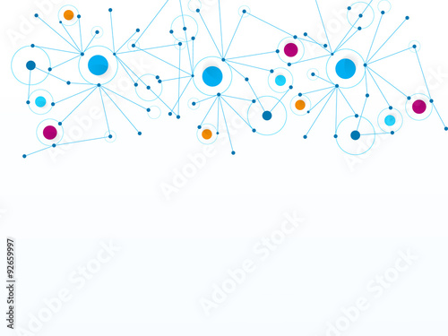 Vector design Network technology medical background.