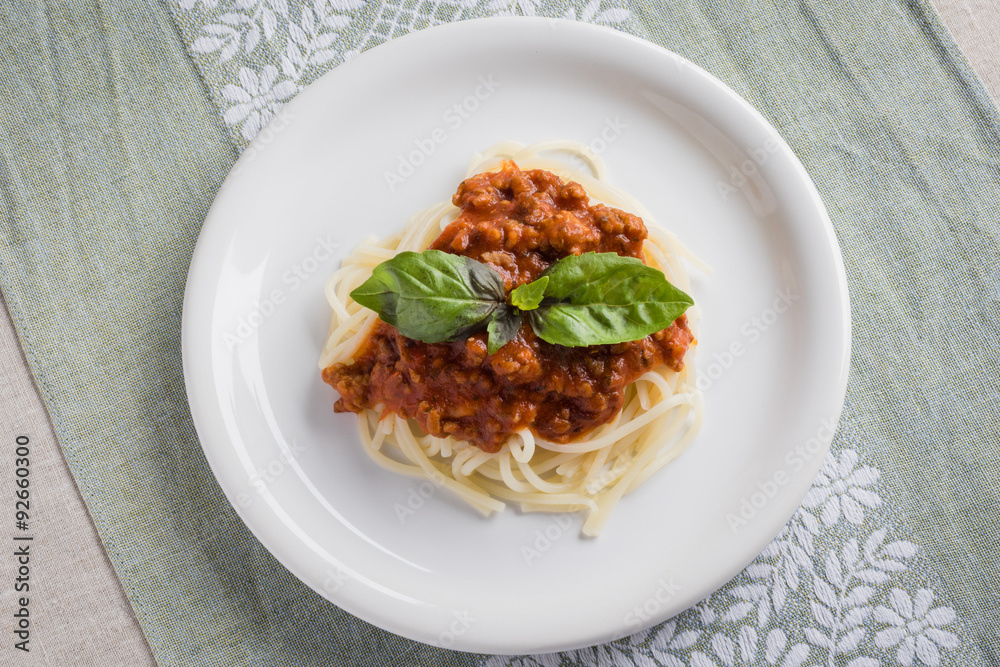 Fototapeta premium spaghetti bolognese